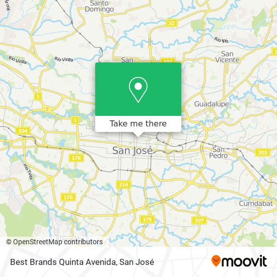 Best Brands Quinta Avenida map