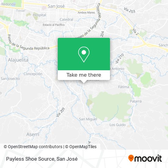 Payless Shoe Source map