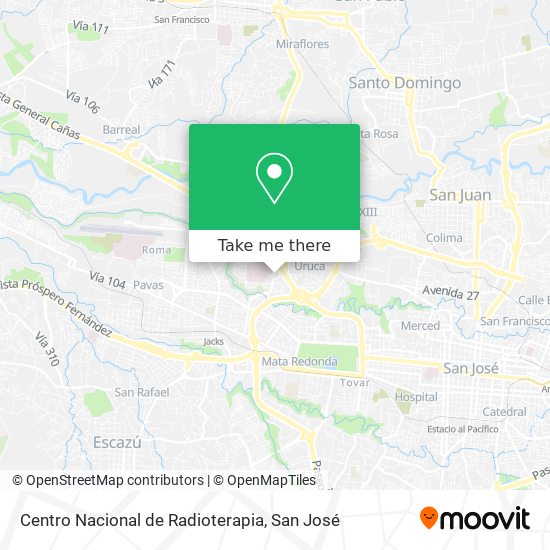 Centro Nacional de Radioterapia map