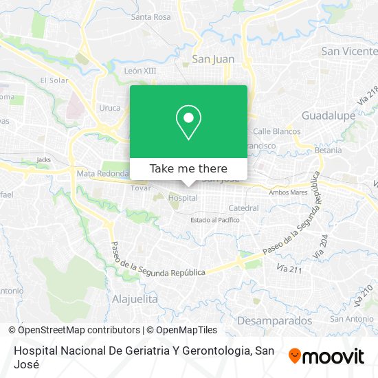 Hospital Nacional De Geriatria Y Gerontologia map