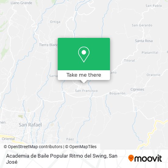 Academia de Baile Popular Ritmo del Swing map