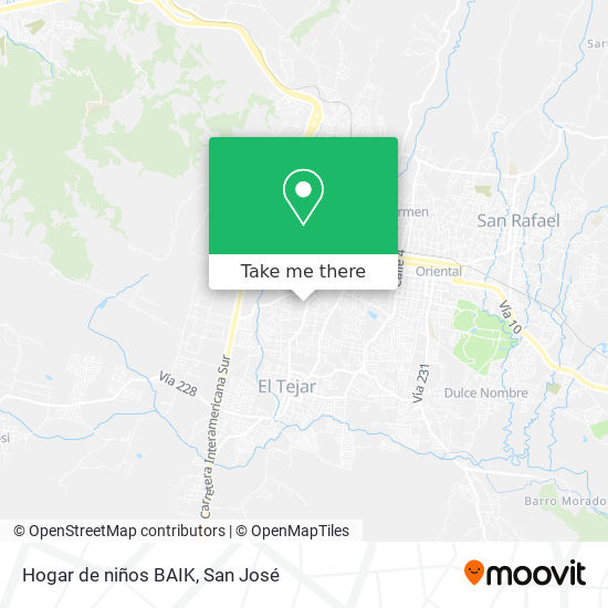 Hogar de niños BAIK map