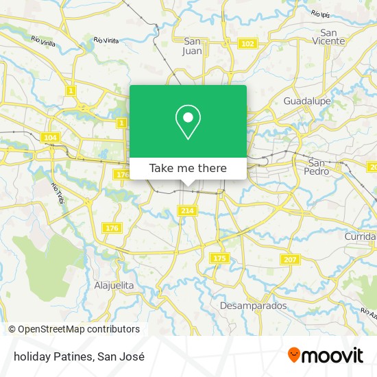 holiday Patines map