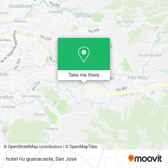 hotel riu guanacaste map
