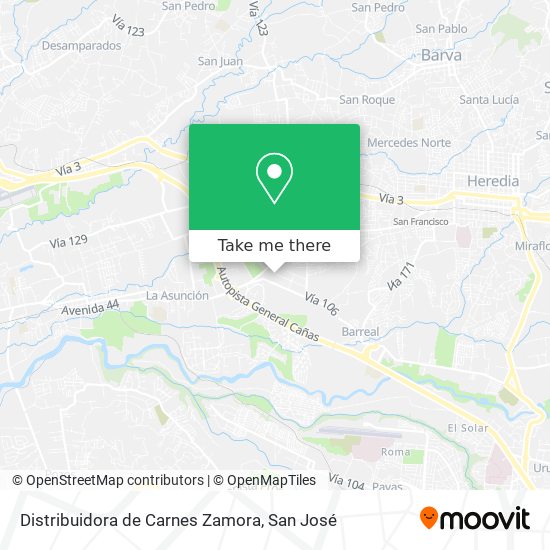 Distribuidora de Carnes Zamora map