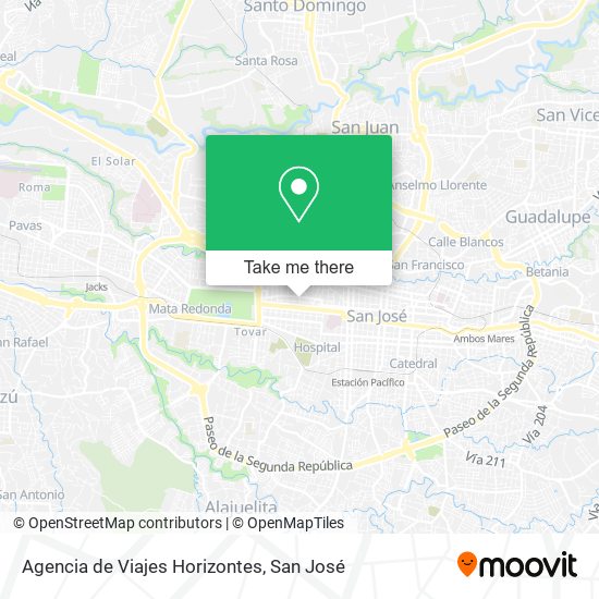 Agencia de Viajes Horizontes map