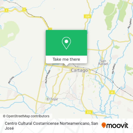 Centro Cultural Costarricense Norteamericano map