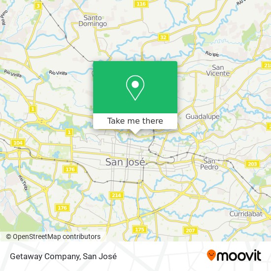 Getaway Company map