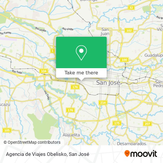 Agencia de Viajes Obelisko map
