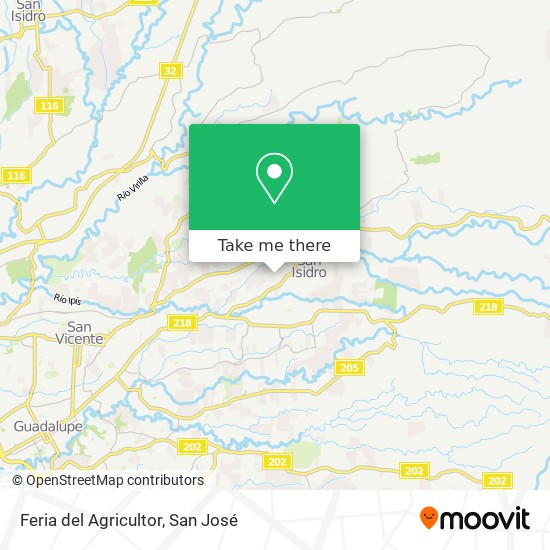 Feria del Agricultor map