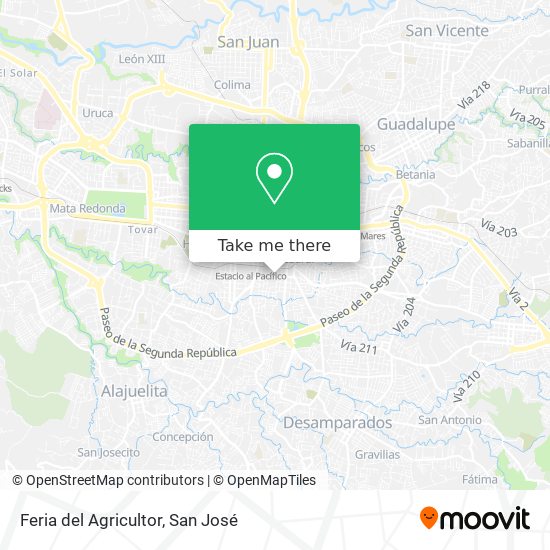 Feria del Agricultor map
