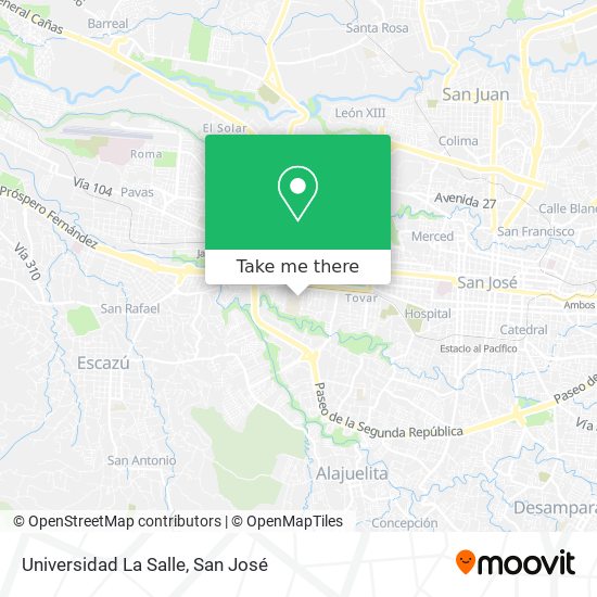 Universidad La Salle map