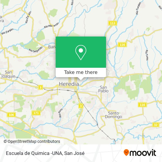 Escuela de Quimica -UNA map