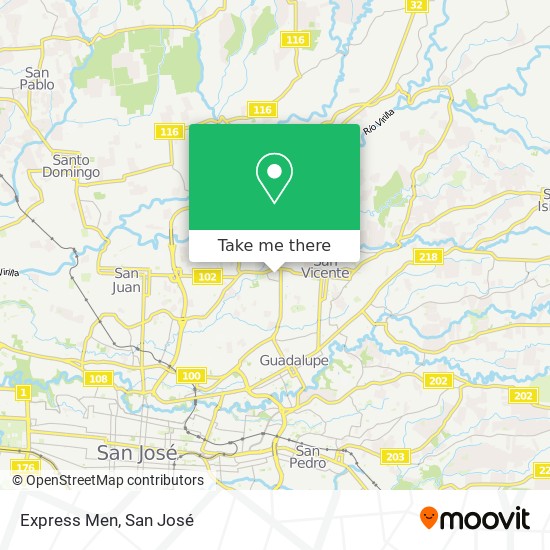 Express Men map