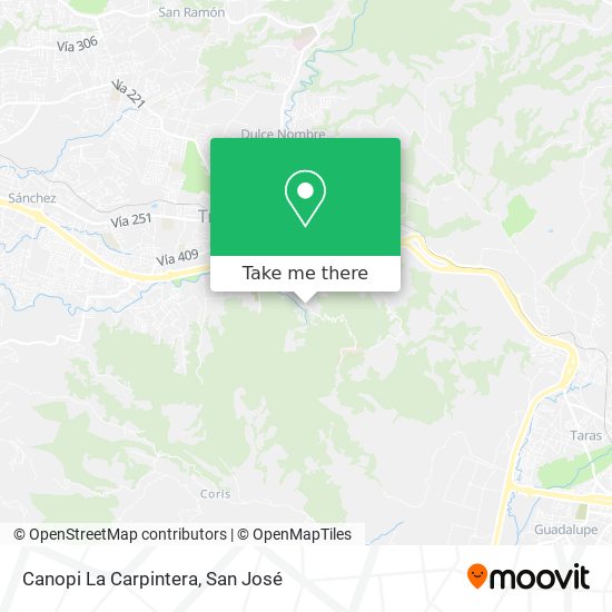 Canopi La Carpintera map