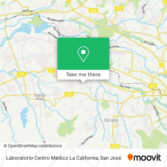 Laboratorio Centro Médico La California map