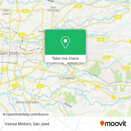 Veinsa Motors map