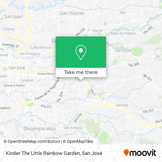 Mapa de Kinder The Little Rainbow Garden