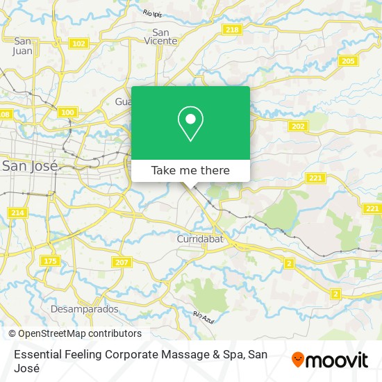 Essential Feeling Corporate Massage & Spa map