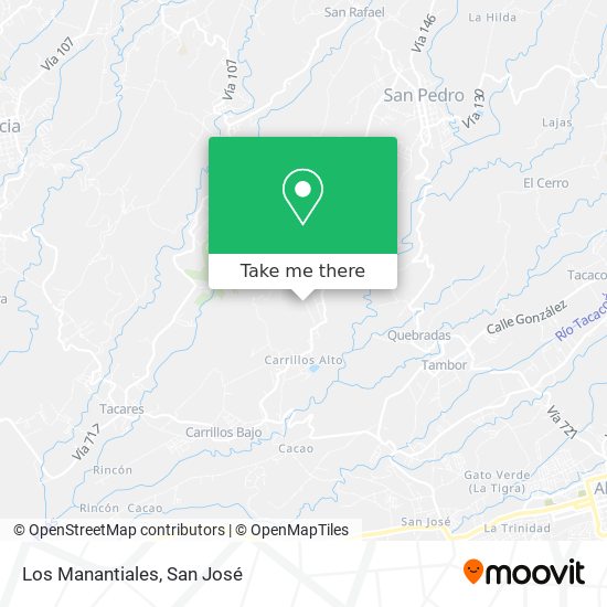 Los Manantiales map