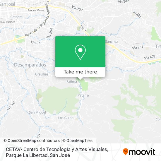 CETAV- Centro de Tecnología y Artes Visuales, Parque La Libertad map