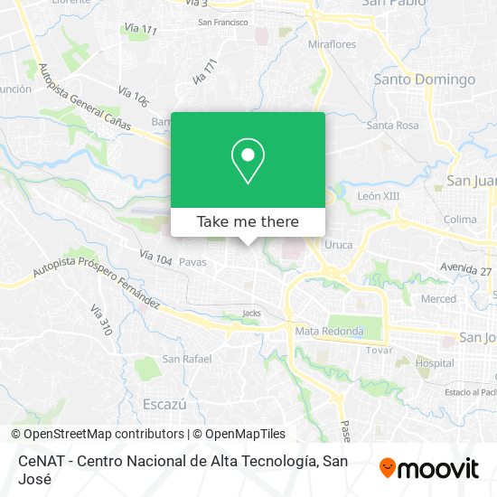 CeNAT - Centro Nacional de Alta Tecnología map