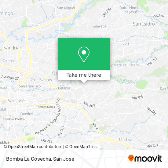 Bomba La Cosecha map