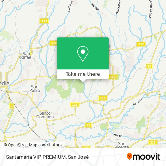 Mapa de Santamaría VIP PREMIUM