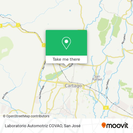 Laboratorio Automotriz COVAO map