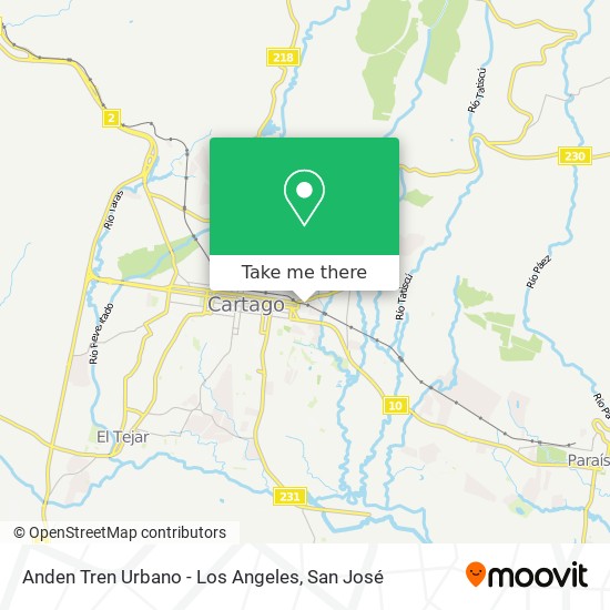 Anden Tren Urbano - Los Angeles map