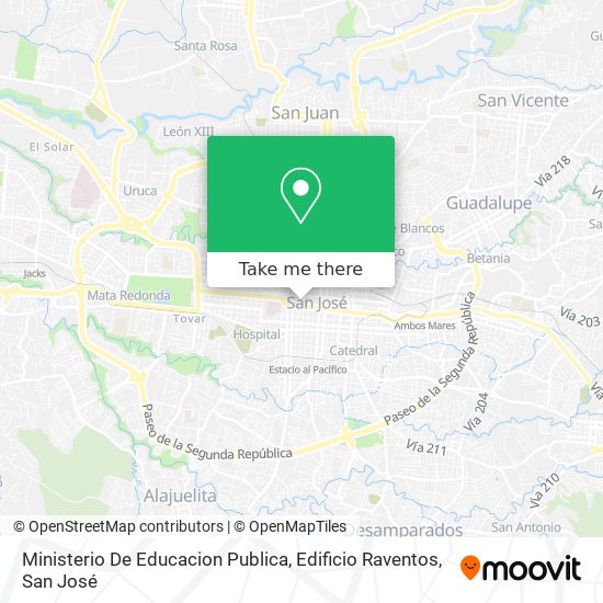 Ministerio De Educacion Publica, Edificio Raventos map