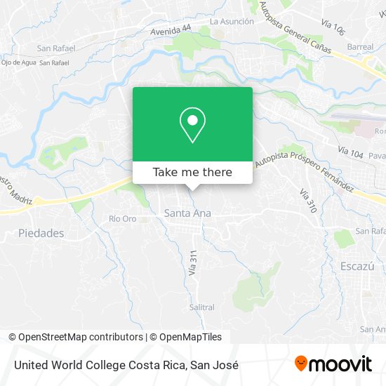 United World College Costa Rica map