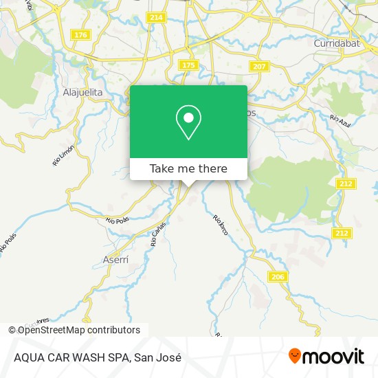 AQUA CAR WASH SPA map