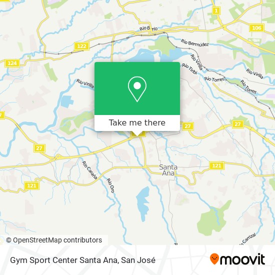 Gym Sport Center Santa Ana map