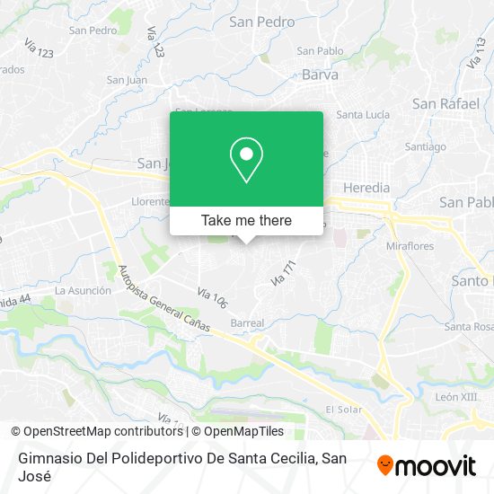 Gimnasio Del Polideportivo De Santa Cecilia map