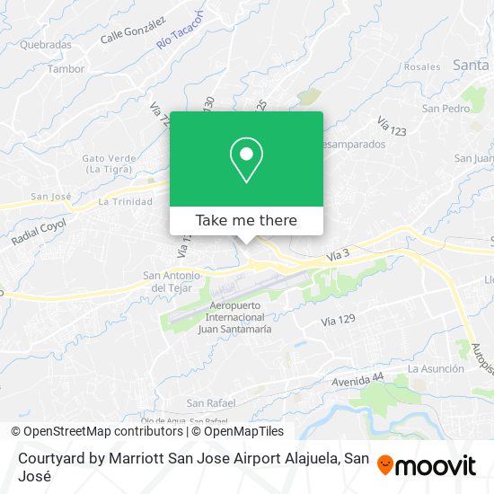 Courtyard by Marriott San Jose Airport Alajuela map