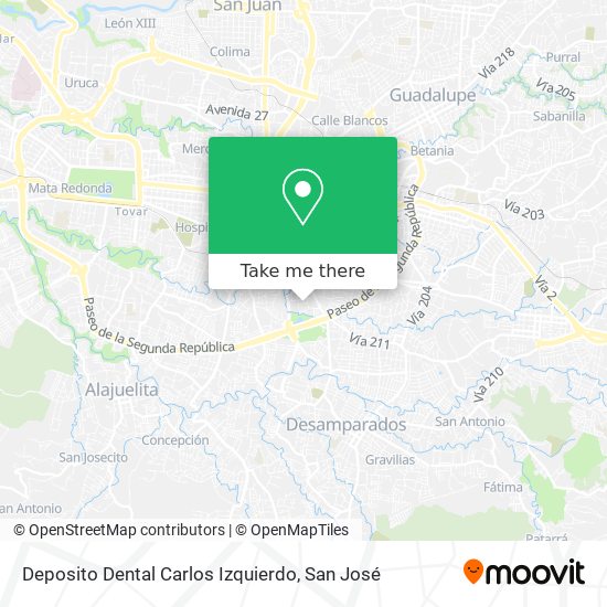 Deposito Dental Carlos Izquierdo map