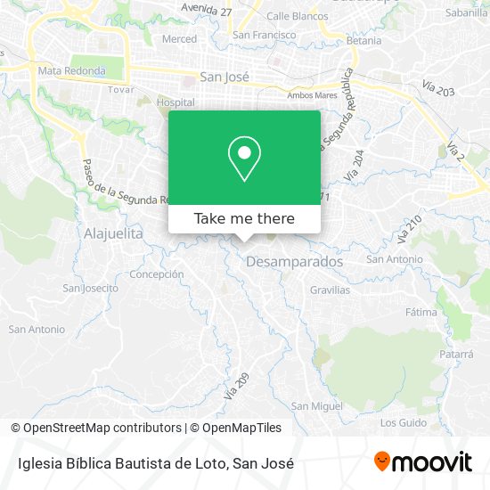 Iglesia Bíblica Bautista de Loto map