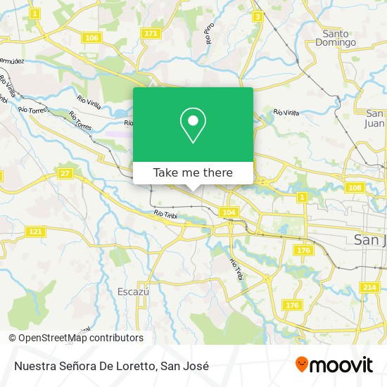 Nuestra Señora De Loretto map