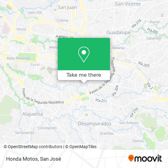 Honda Motos map