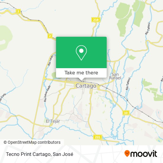Tecno Print Cartago map