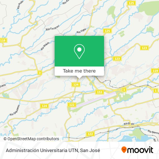 Administración Universitaria UTN map
