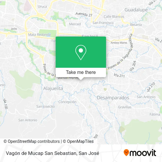 Mapa de Vagón de Mucap San Sebastian