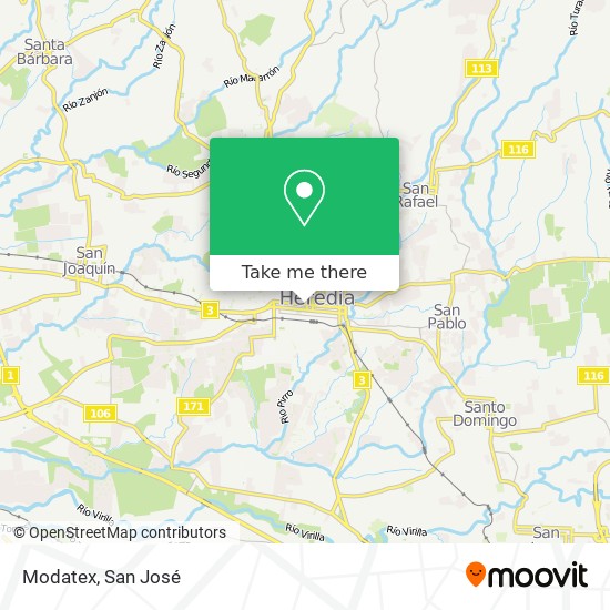 Modatex map