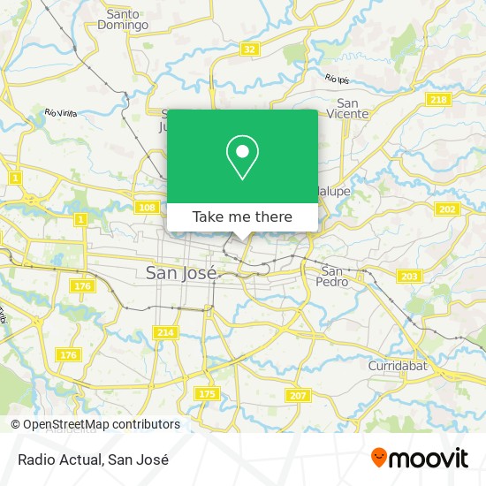 Radio Actual map