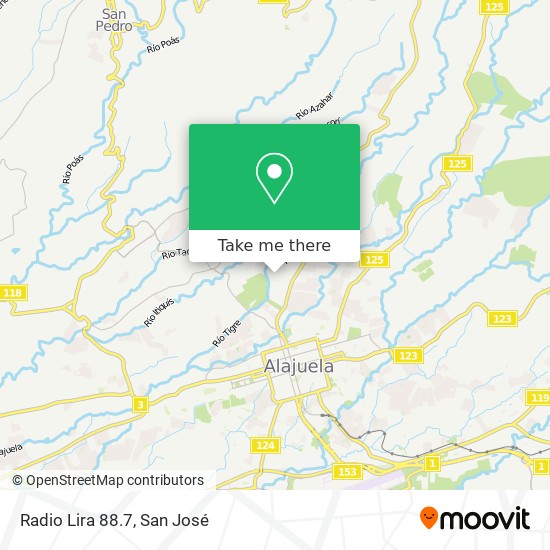 Radio Lira 88.7 map