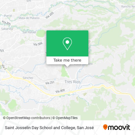 Saint Josselin Day School and College map