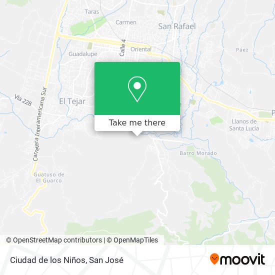 Ciudad de los Niños map