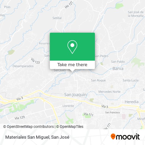 Mapa de Materiales San Miguel