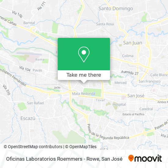 Oficinas Laboratorios Roemmers - Rowe map